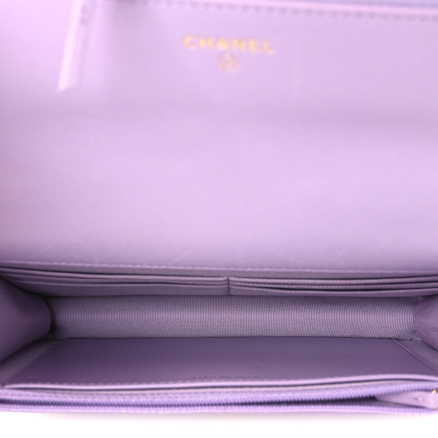 Chanel Lambskin Quilted Chanel 19 Wallet On Chain WOC Light Purple 5 of 11