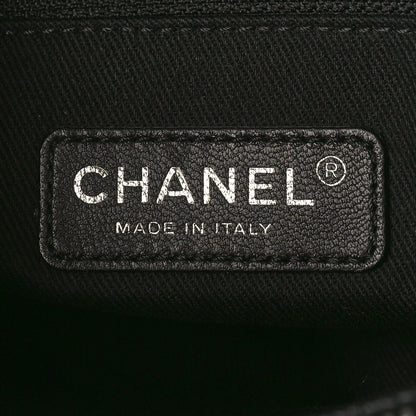 Chanel Caviar Quilted CC Timeless Soft Tote Black 6 of 10