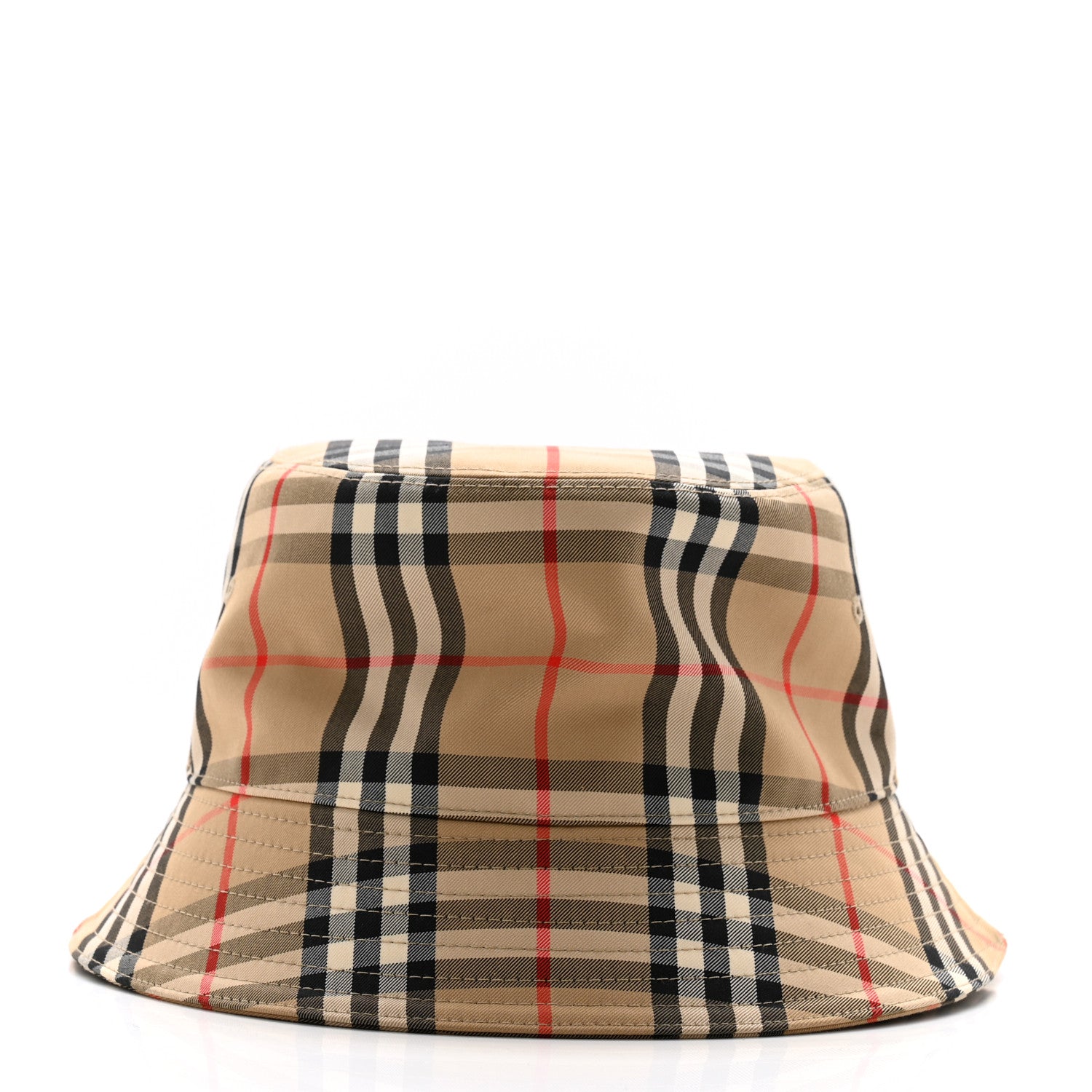 Burberry Technical Cotton Vintage Check Bucket Hat XL Archive Beige 6 of 11
