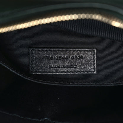 Saint Laurent Suede Calfskin Monogram Lou Camera Bag Vert Fonce 7 of 9