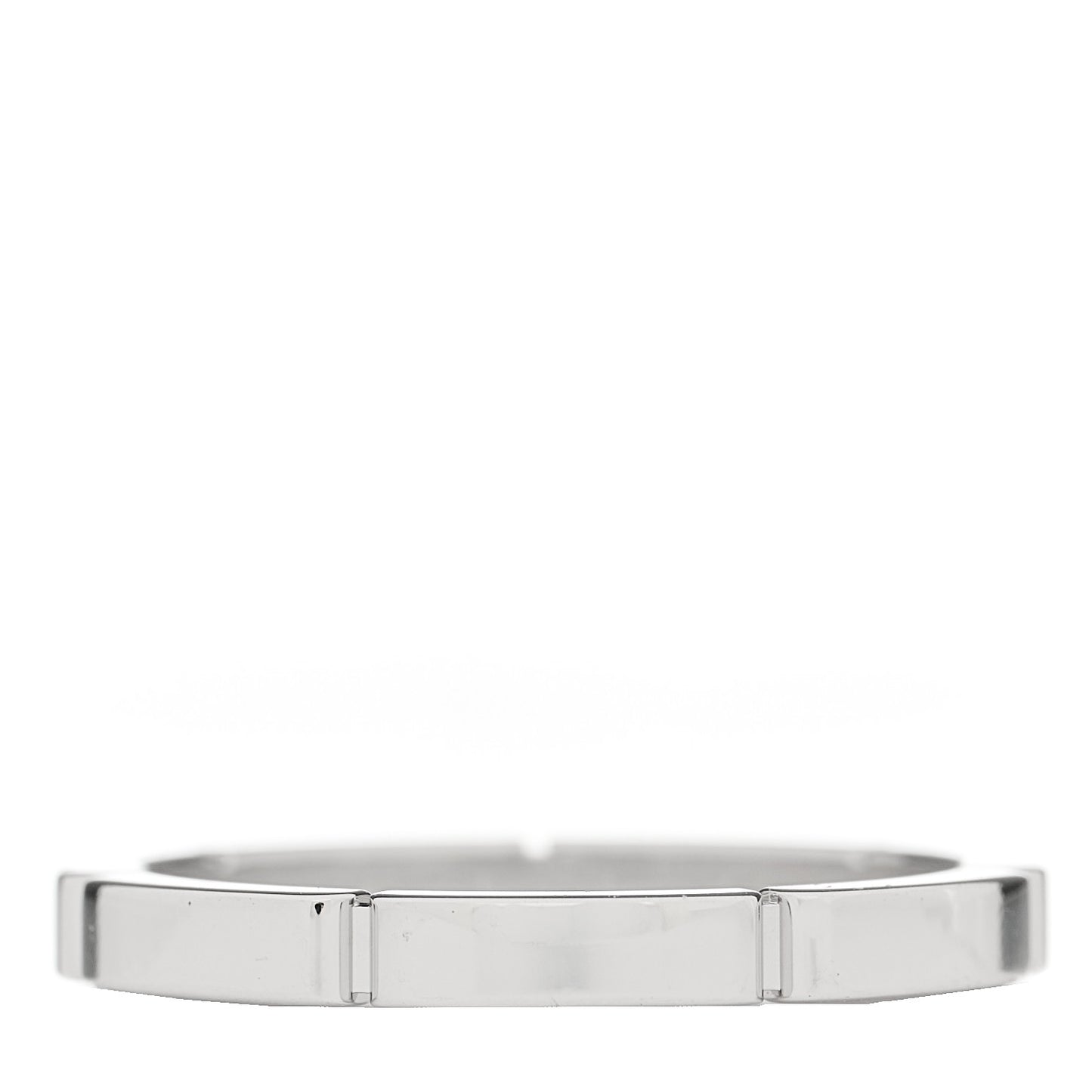 18K White Gold 2.5mm Maillon Panthere Wedding Band Ring 57 8