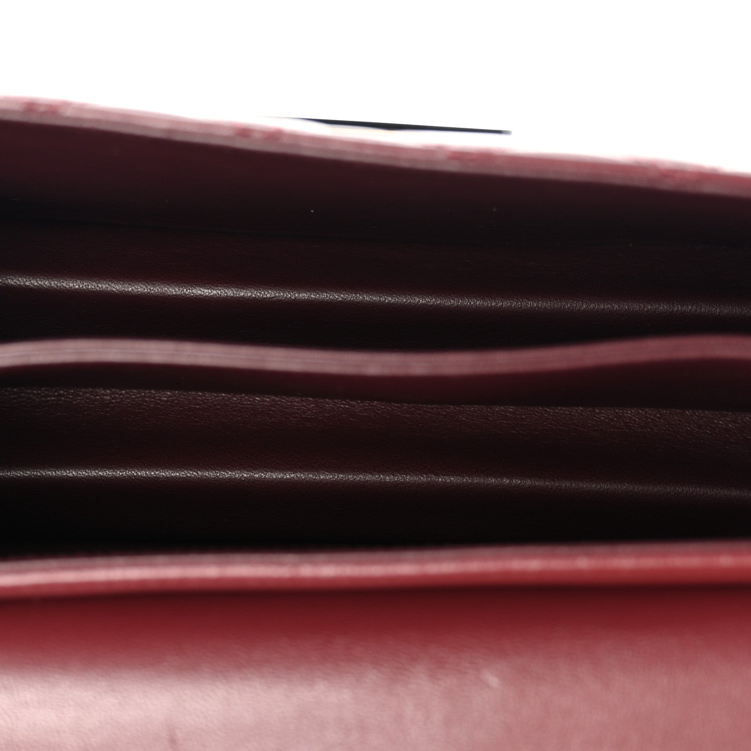 Chanel Sheepskin Quilted Large Beauty Lock Flap Burgundy 5 of 12