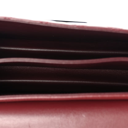 Chanel Sheepskin Quilted Large Beauty Lock Flap Burgundy 5 of 12