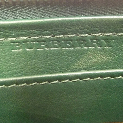 Burberry Patent Check Embossed Zip Wallet Veridian Green 8 of 9