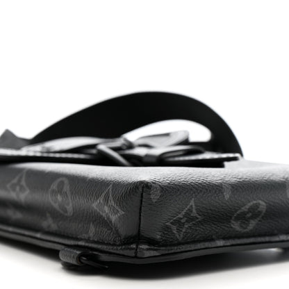 Louis Vuitton Monogram Eclipse Saumur Slingbag Black 8 of 9