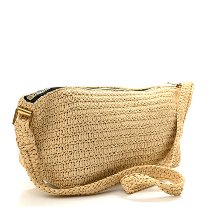 Saint Laurent Raffia Crossbody Bag Natural 3 of 10