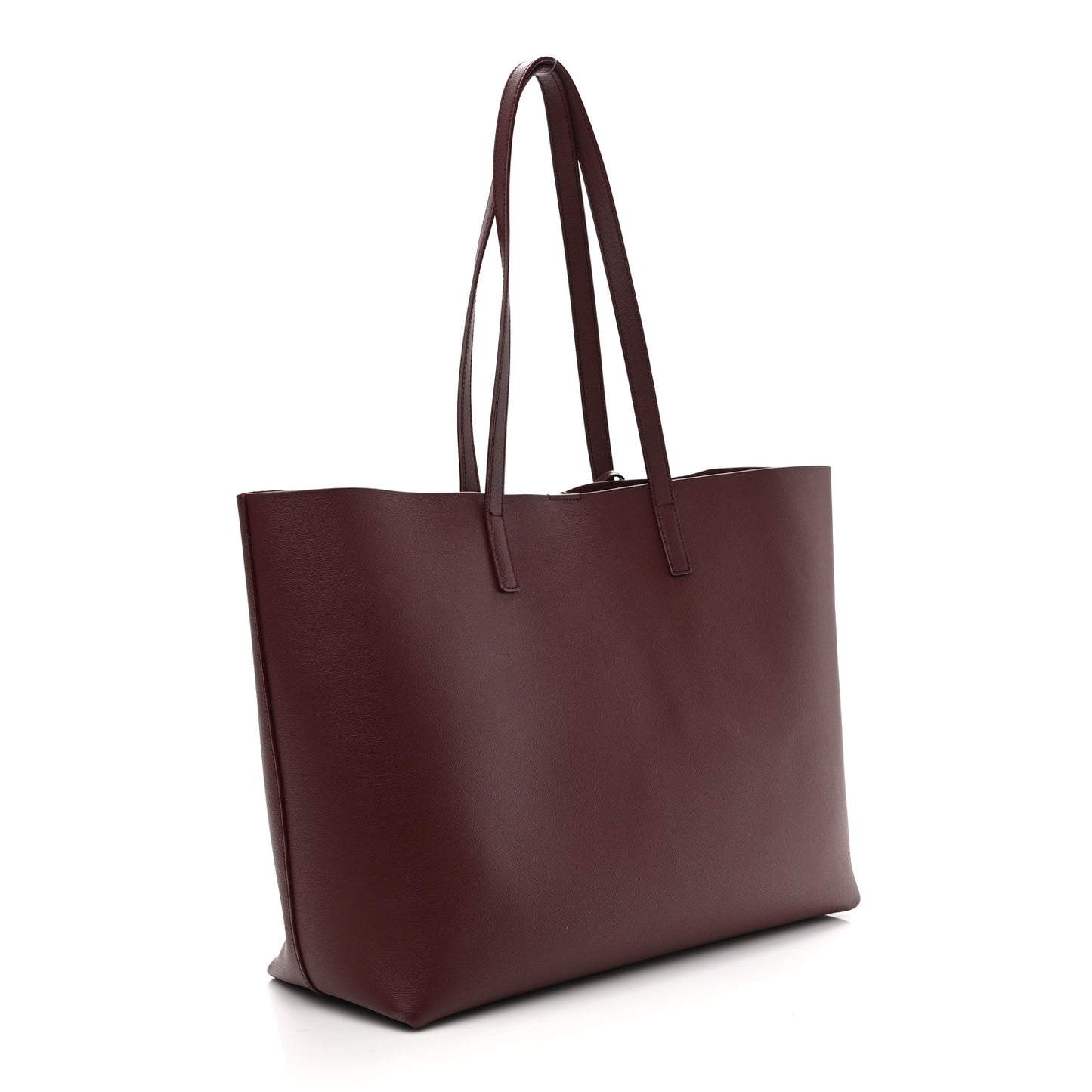 Calfskin Large Shopping Tote Bordeaux