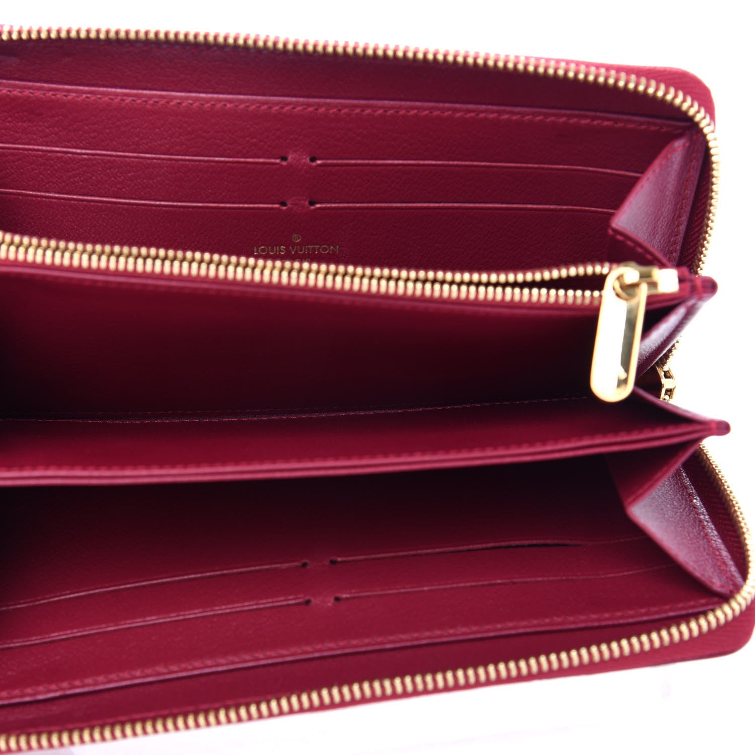 Louis Vuitton Ostrich Zippy Wallet Magenta 5 of 8