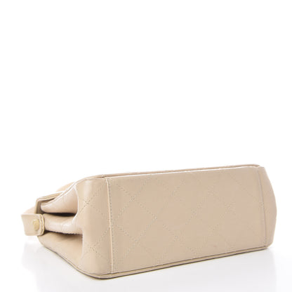 Chanel Lambskin Quilted Small Single Flap Beige Clair 4 of 15