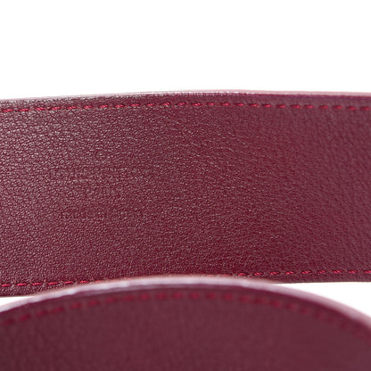 Louis Vuitton Vernis LV Facettes Belt 80 32 Rouge Fauviste 6 of 10