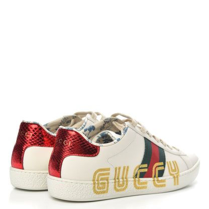 Gucci X SEGA Calfskin Ayers Web Guccy Womens Ace Sneakers 35.5 White 4 of 10