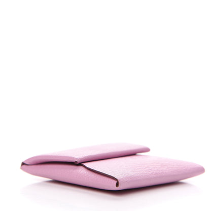 Hermes Chevre Mysore Bastia Coin Purse Mauve Sylvestre 3 of 7