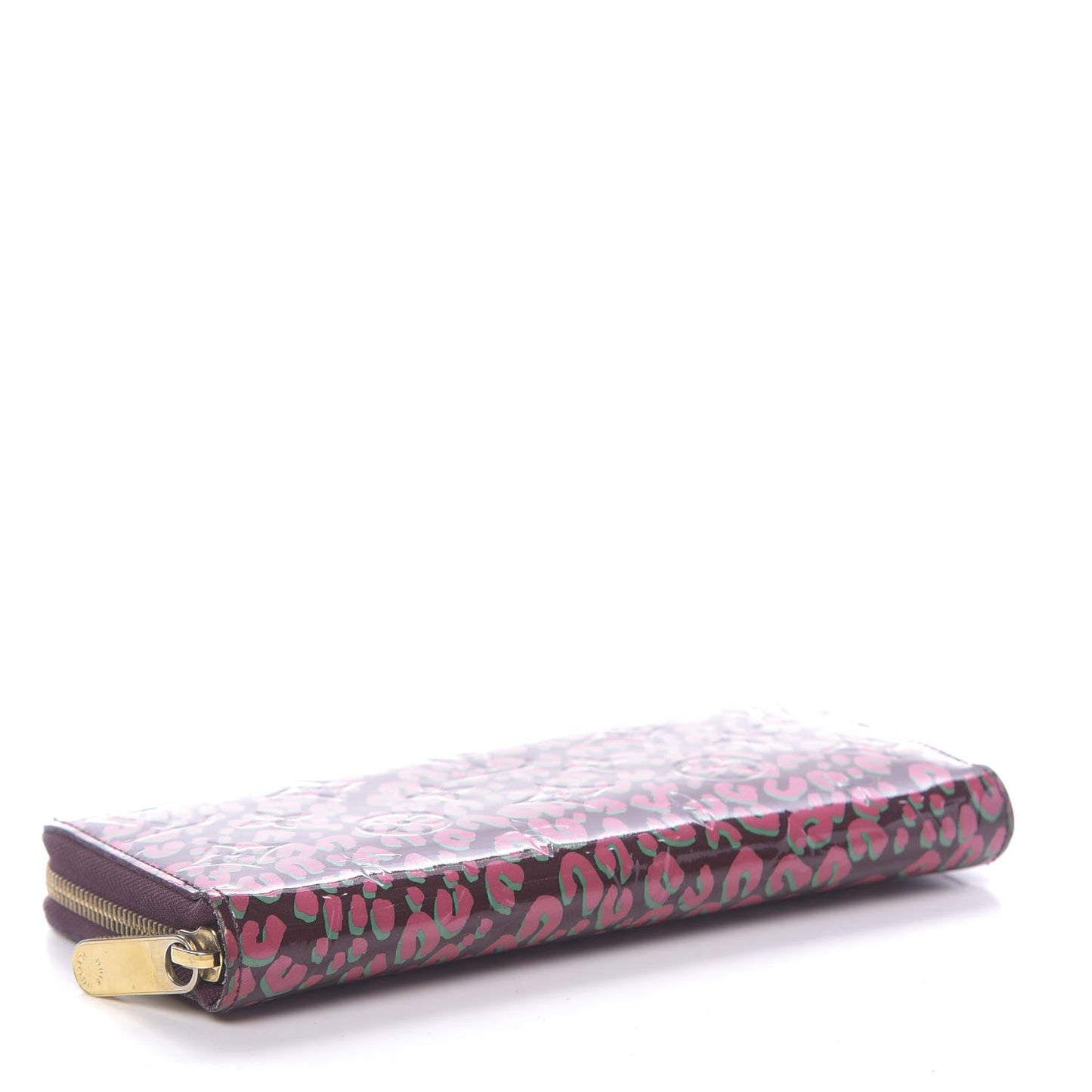 Vernis Leopard Zippy Wallet Rouge Fauviste