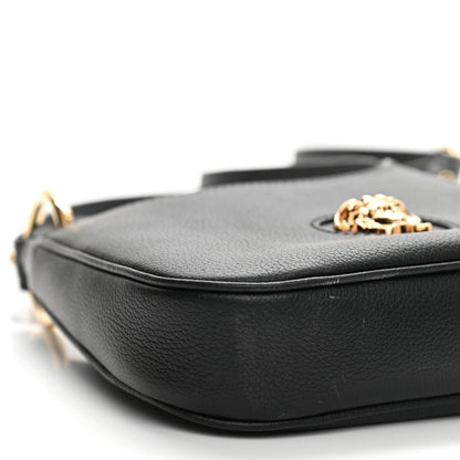 Versace Calfskin La Medusa Small Hobo Crossbody Black 8 of 8