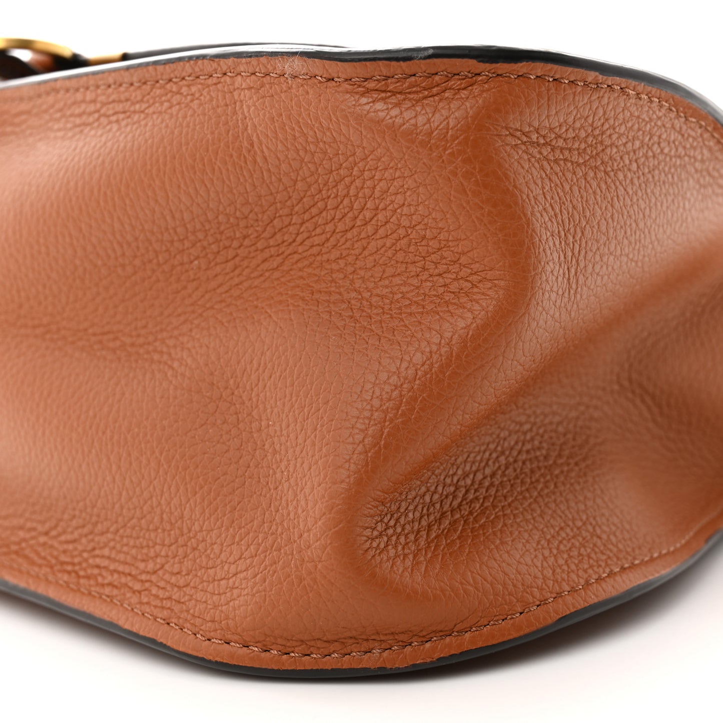 Calfskin Studded Medium Marcie Double Carry Tan