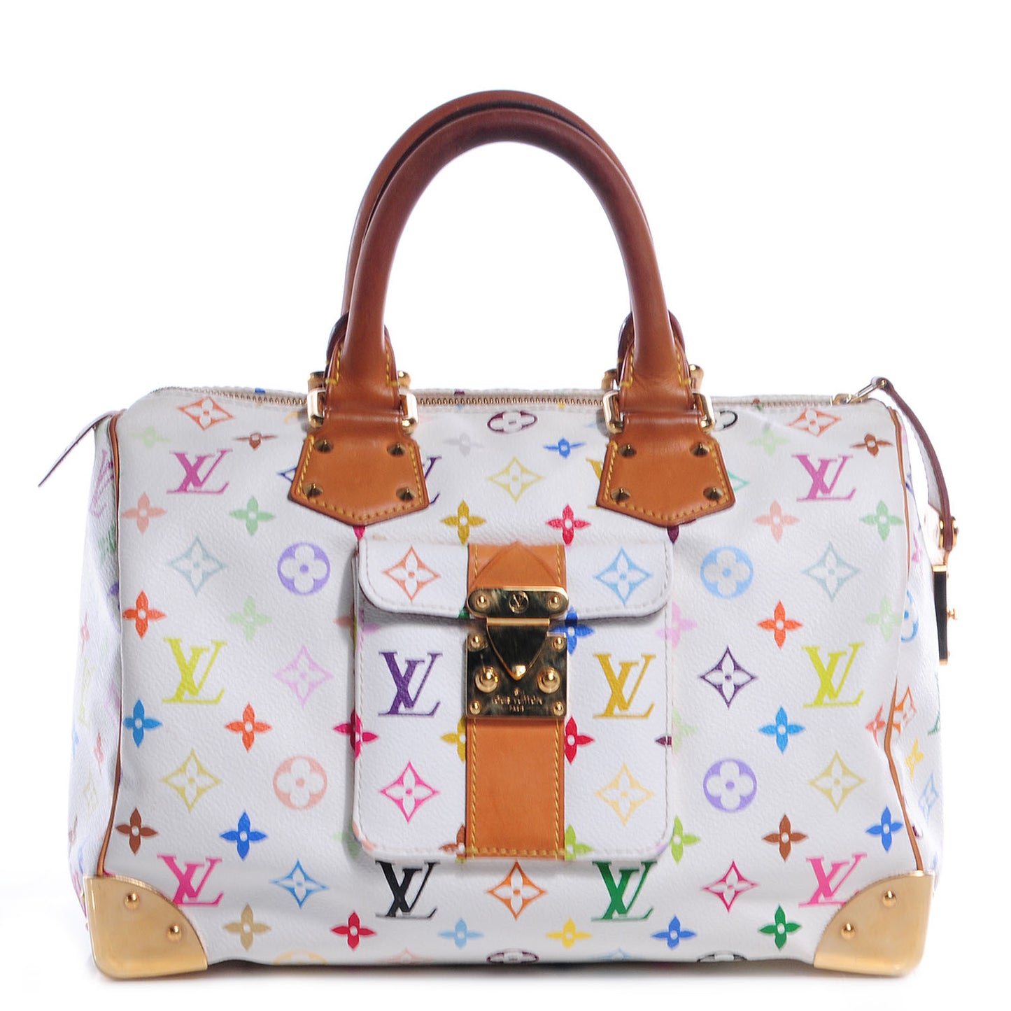 Monogram Multicolor Speedy 30 White