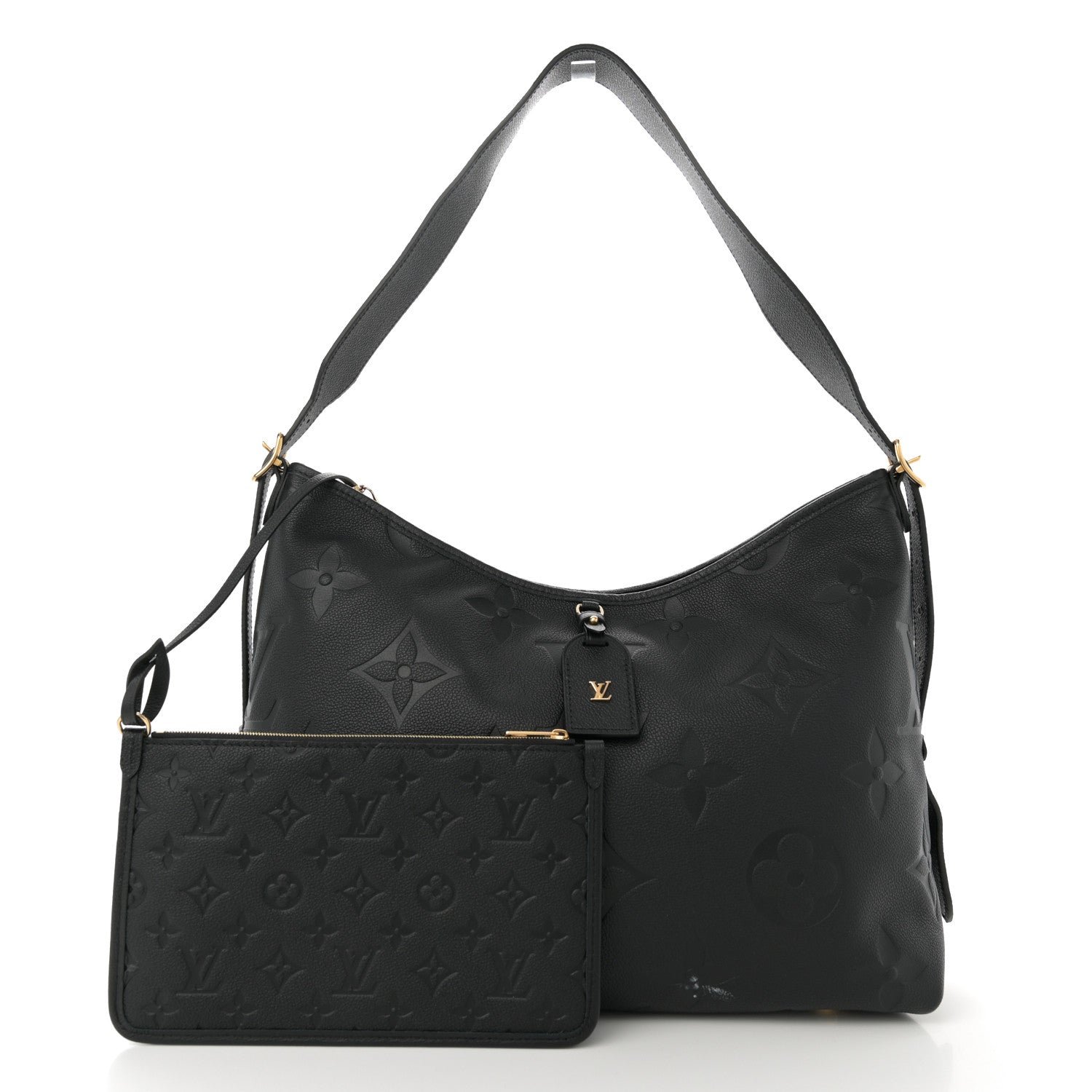 Louis Vuitton Empreinte Monogram Giant CarryAll MM Black 3 of 11