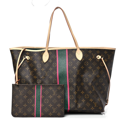 Louis Vuitton Monogram My LV Heritage Neverfull GM Vert Anglais Fuchsia 3 of 11