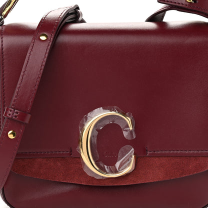 Chloe Calfskin Small C Double Carry Burnt Mahogany 8 of 10