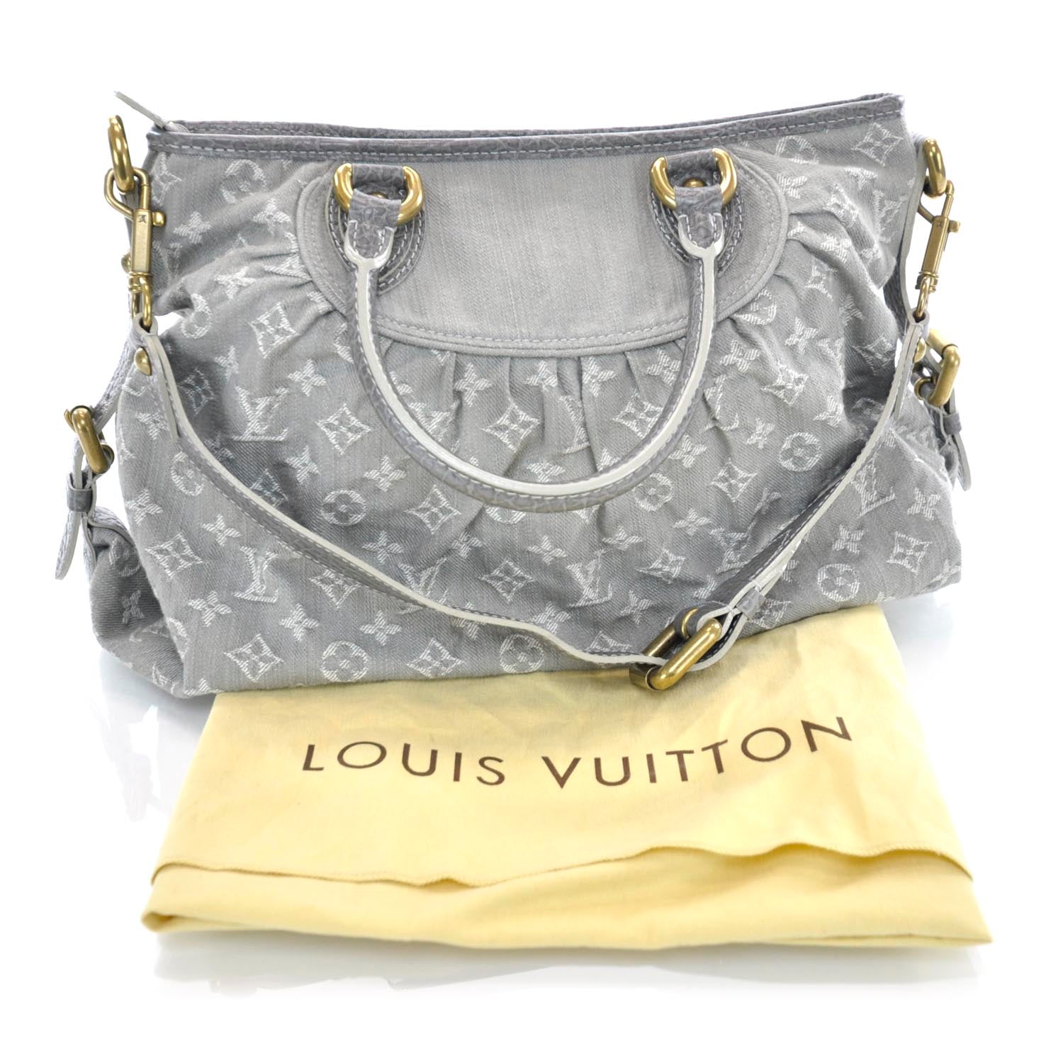 Louis Vuitton Denim Neo Cabby MM Grey 3 of 9