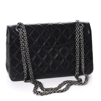 Chanel Aged Calfskin Quilted 2.55 Reissue 225 Flap Black 2 of 9