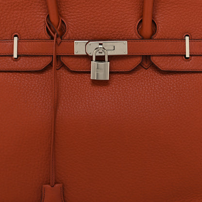 Hermes Taurillon Clemence Birkin 35 Brique 8 of 14