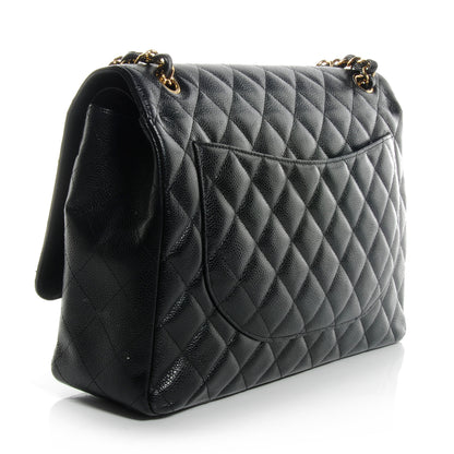 Chanel Caviar Quilted Maxi Double Flap Black 3 of 7