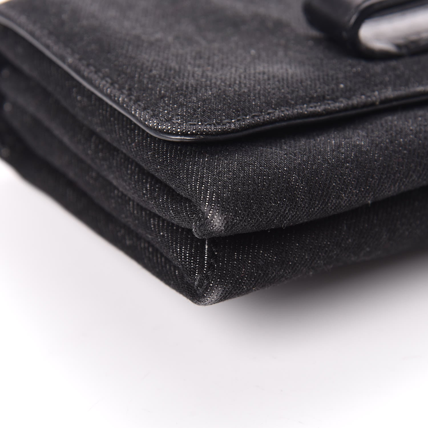 Valentino Garavani Denim Va Va Voom Shoulder Bag Black 8 of 16