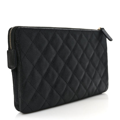 Chanel Caviar Quilted Small Zipped Pouch Black 3 of 9
