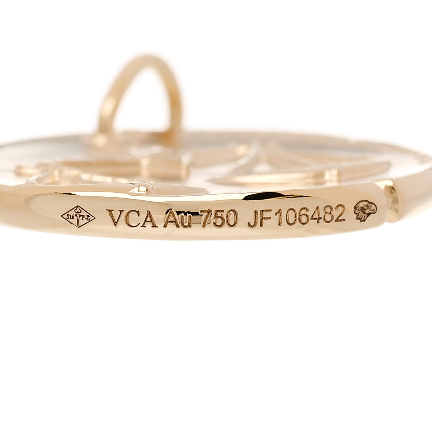 18K Yellow Gold Zodiac Libra Pendant