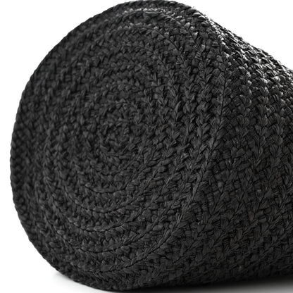 Saint Laurent Raffia Medium Panier Bag Black 9 of 9