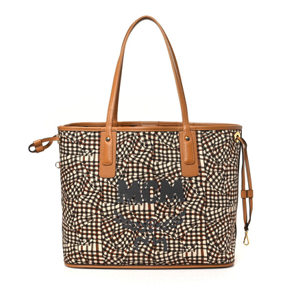 MCM Visetos Medium Liz Reversible Shopper Tote Cognac 9 of 13