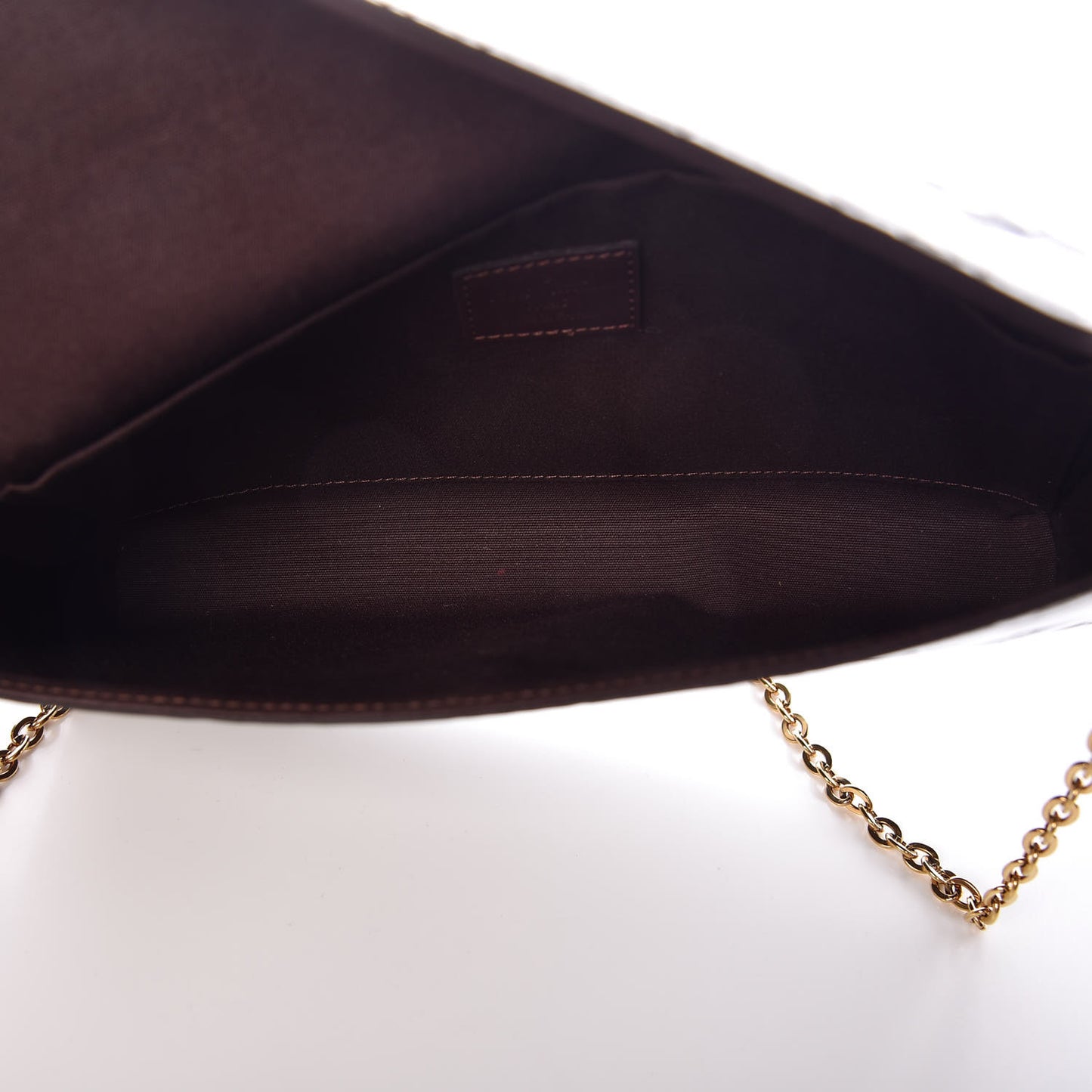 Vernis Pochette Felicie Chain Wallet Amarante