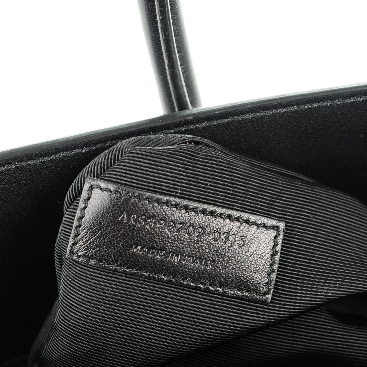 Calfskin Small Sac De Jour Black
