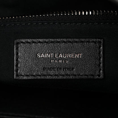 Saint Laurent Crinkled Calfskin Matelasse Monogram Medium Niki Shopper Tote Smog 6 of 10