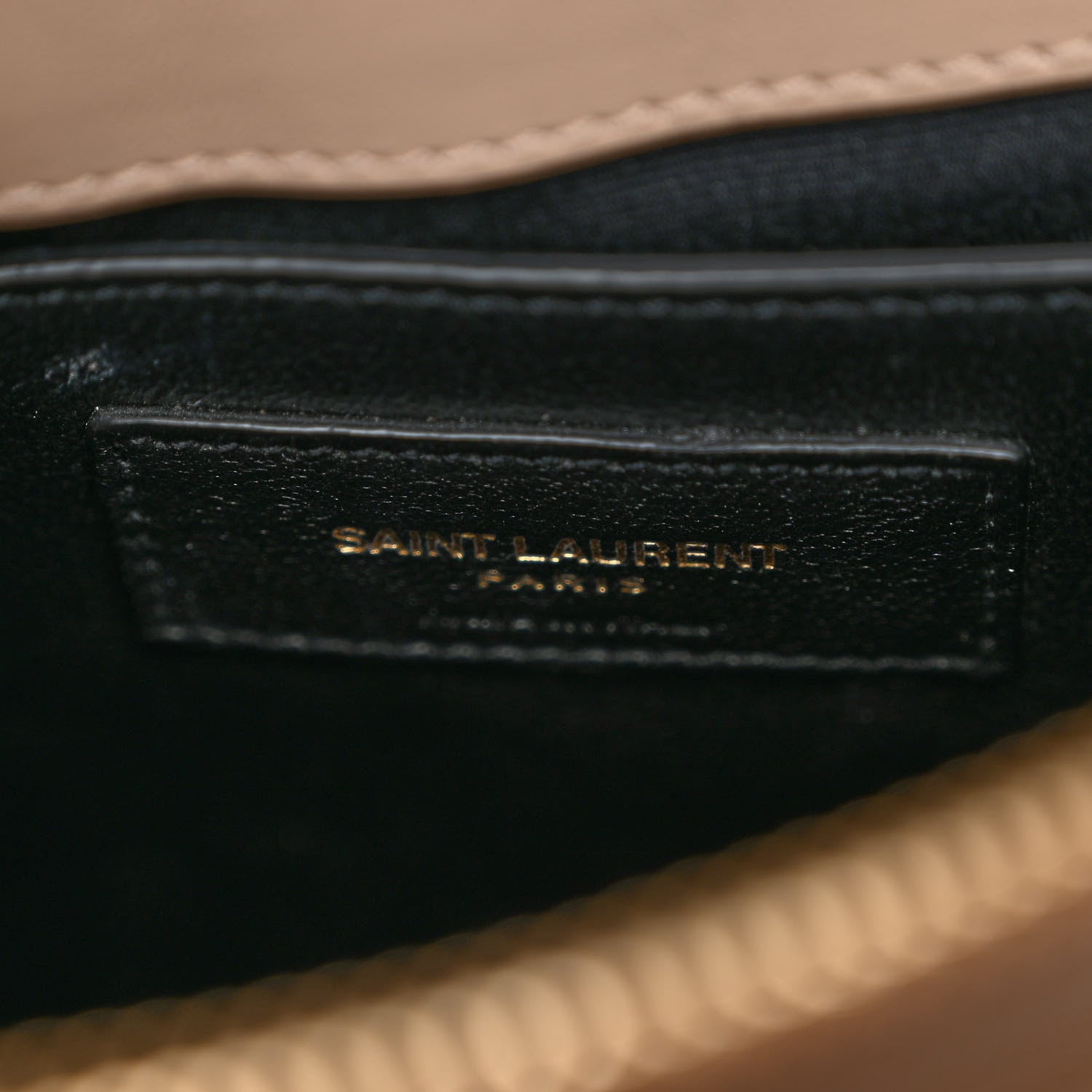 Saint Laurent Calfskin Y Quilted Monogram Small Loulou Chain Satchel Dark Beige 7 of 10
