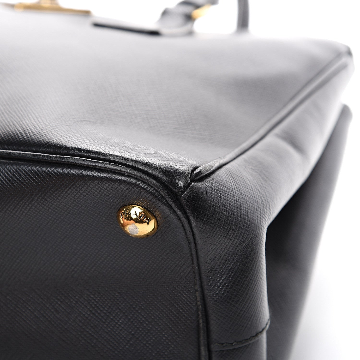 Prada Saffiano Small Galleria Double Zip Tote Black 17 of 29
