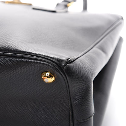 Prada Saffiano Small Galleria Double Zip Tote Black 17 of 29