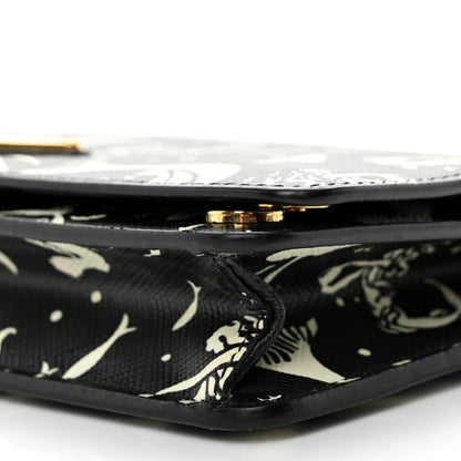 Prada Saffiano Triangle Logo Mermaid Print Mini Crossbody Bag Black 8 of 10