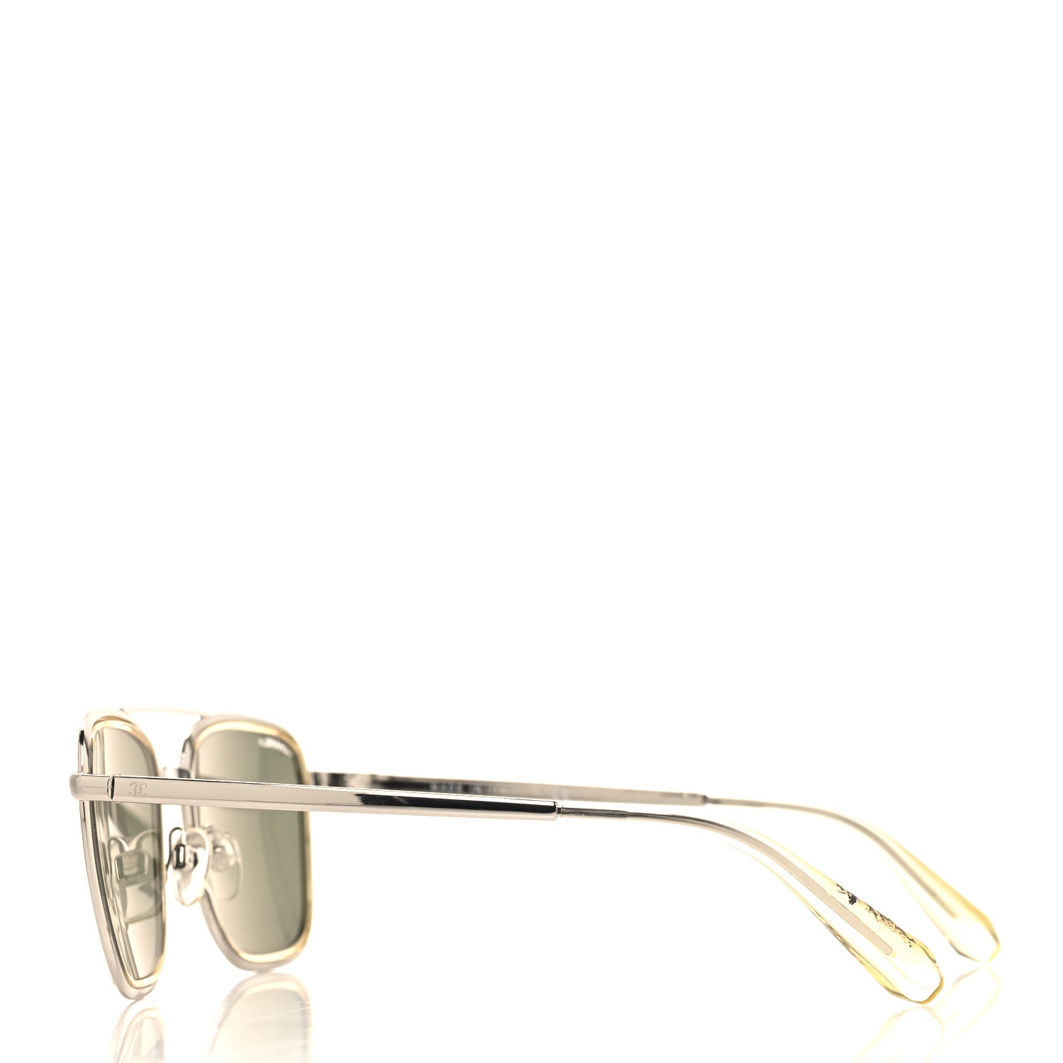 Chanel Metal Pilot Sunglasses 4241 Silver 3 of 9