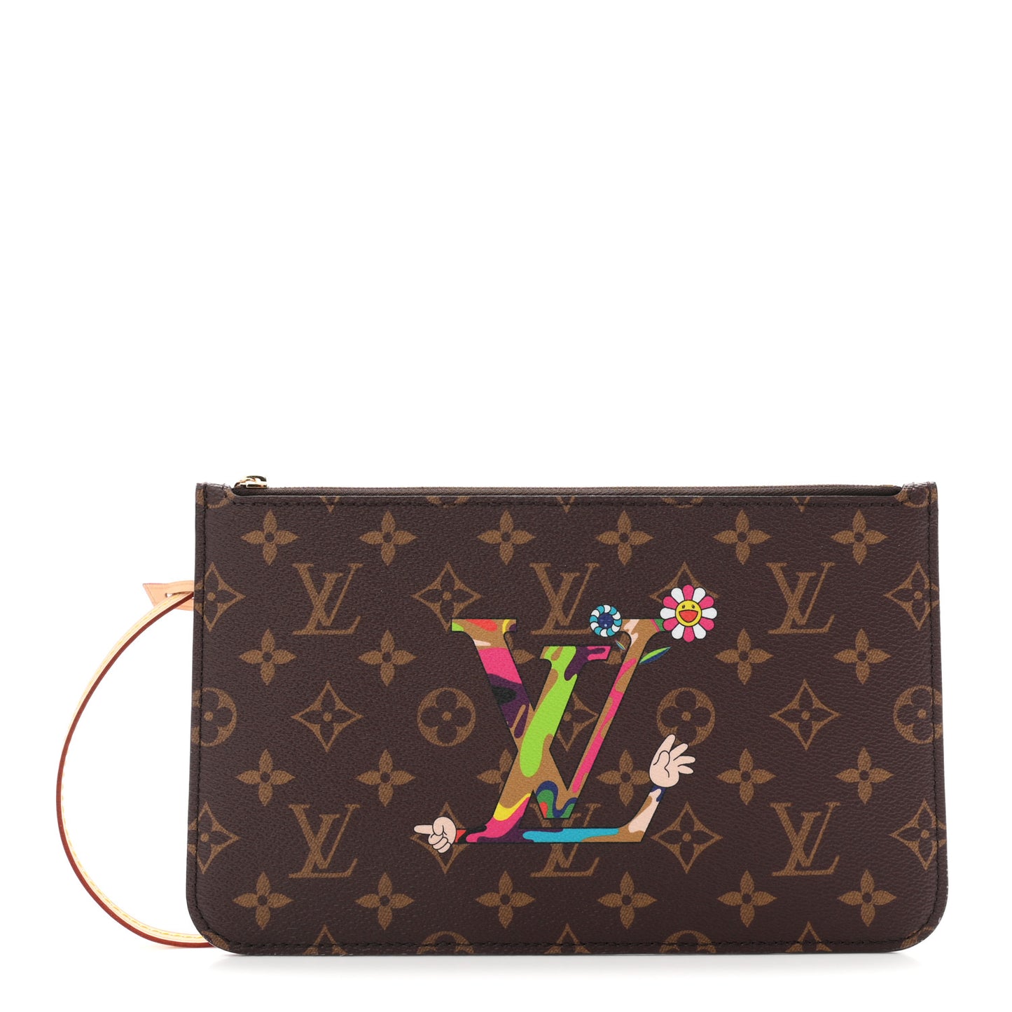 LV X TM Monogram Flowers Neverfull Pochette