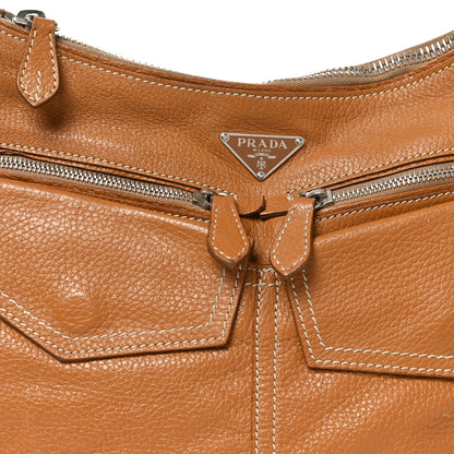 Prada Buffalo Pocket Shoulder Bag Tabacco 7 of 9