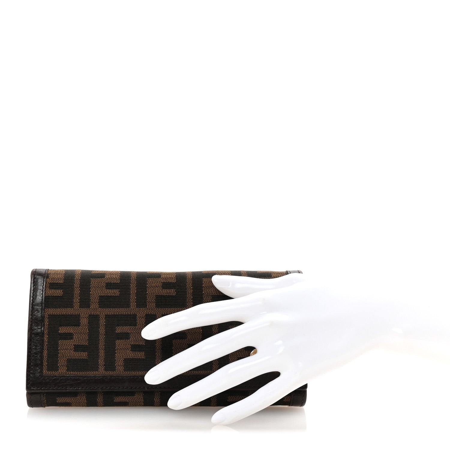 Fendi Zucca Continental Wallet Tobacco 2 of 7
