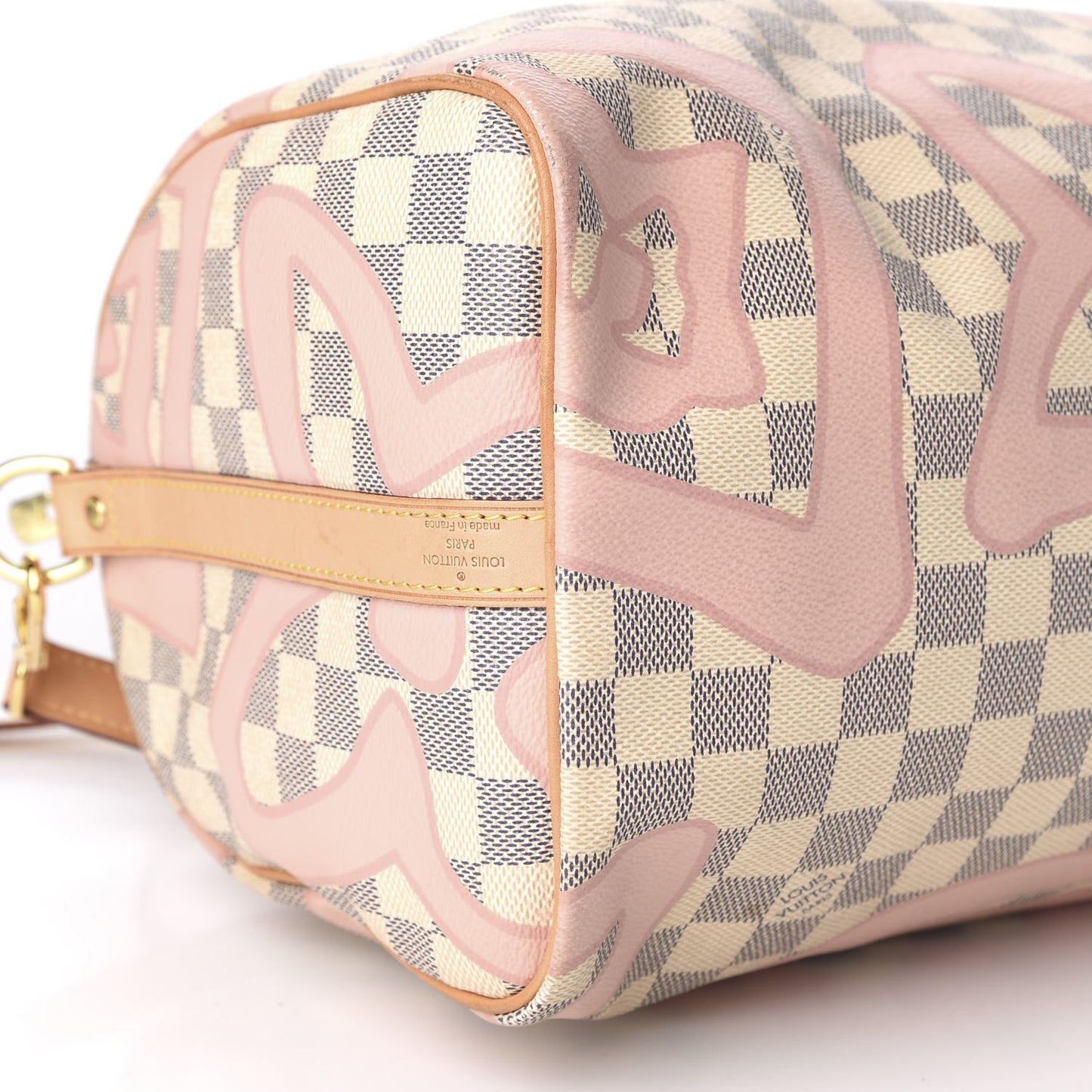 Damier Azur Tahitienne Speedy Bandouliere 30 Rose Ballerine