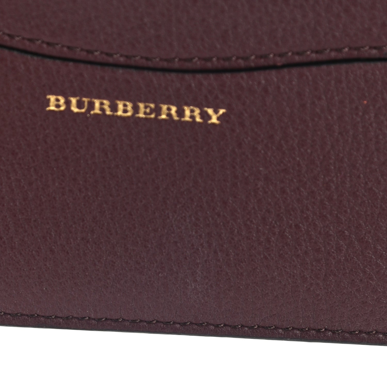Burberry Grained Calfskin Zip Wallet Burgundy 11 of 13