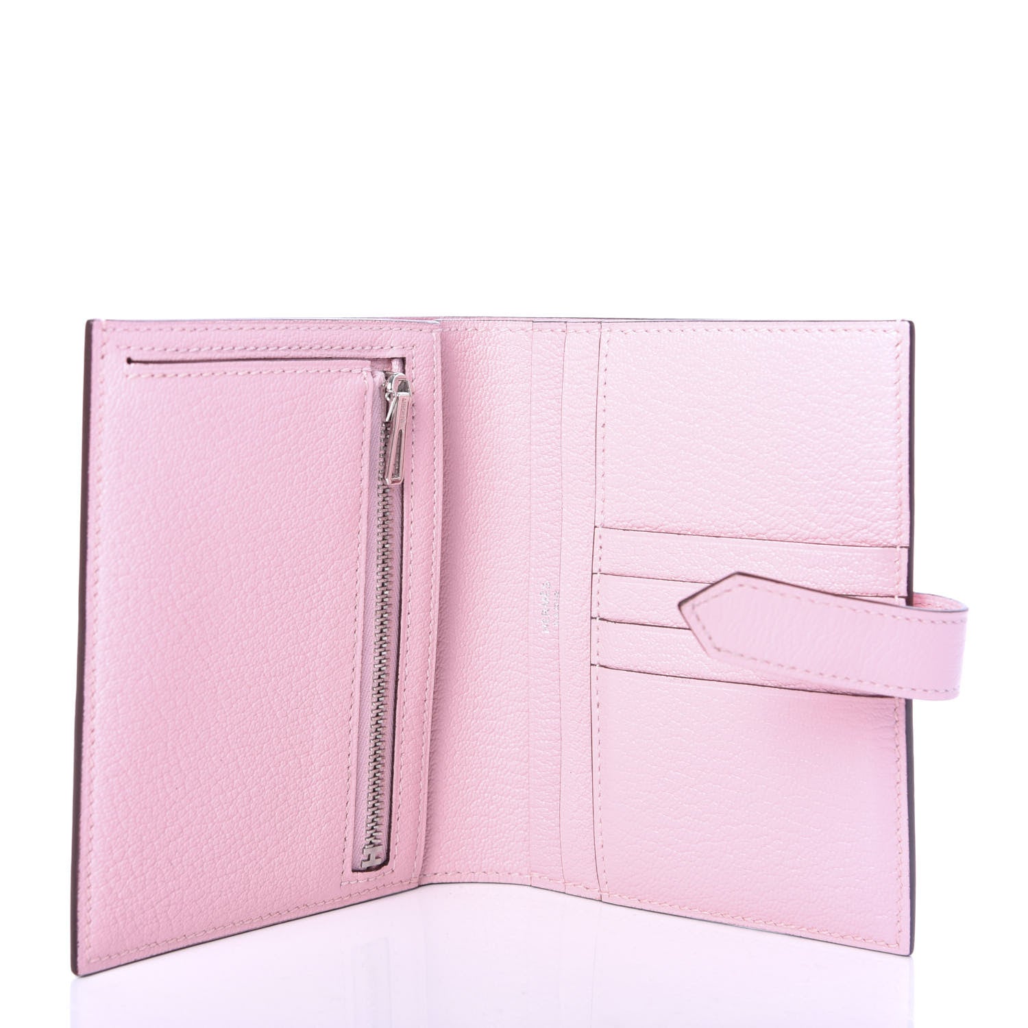 Hermes Chevre Mysore Bearn Compact Wallet Rose Sakura 5 of 7