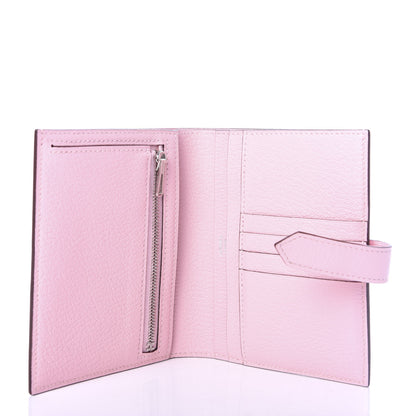 Hermes Chevre Mysore Bearn Compact Wallet Rose Sakura 5 of 7