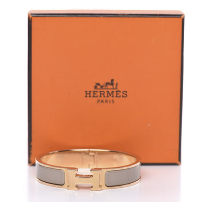 Hermes Enamel Clic Clac H Narrow Bracelet PM Marron Glace 6 of 6