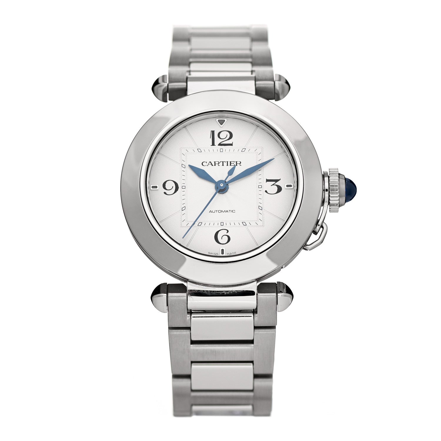 Cartier Stainless Steel 35mm Pasha C Automatic Watch Silver 1 of 6