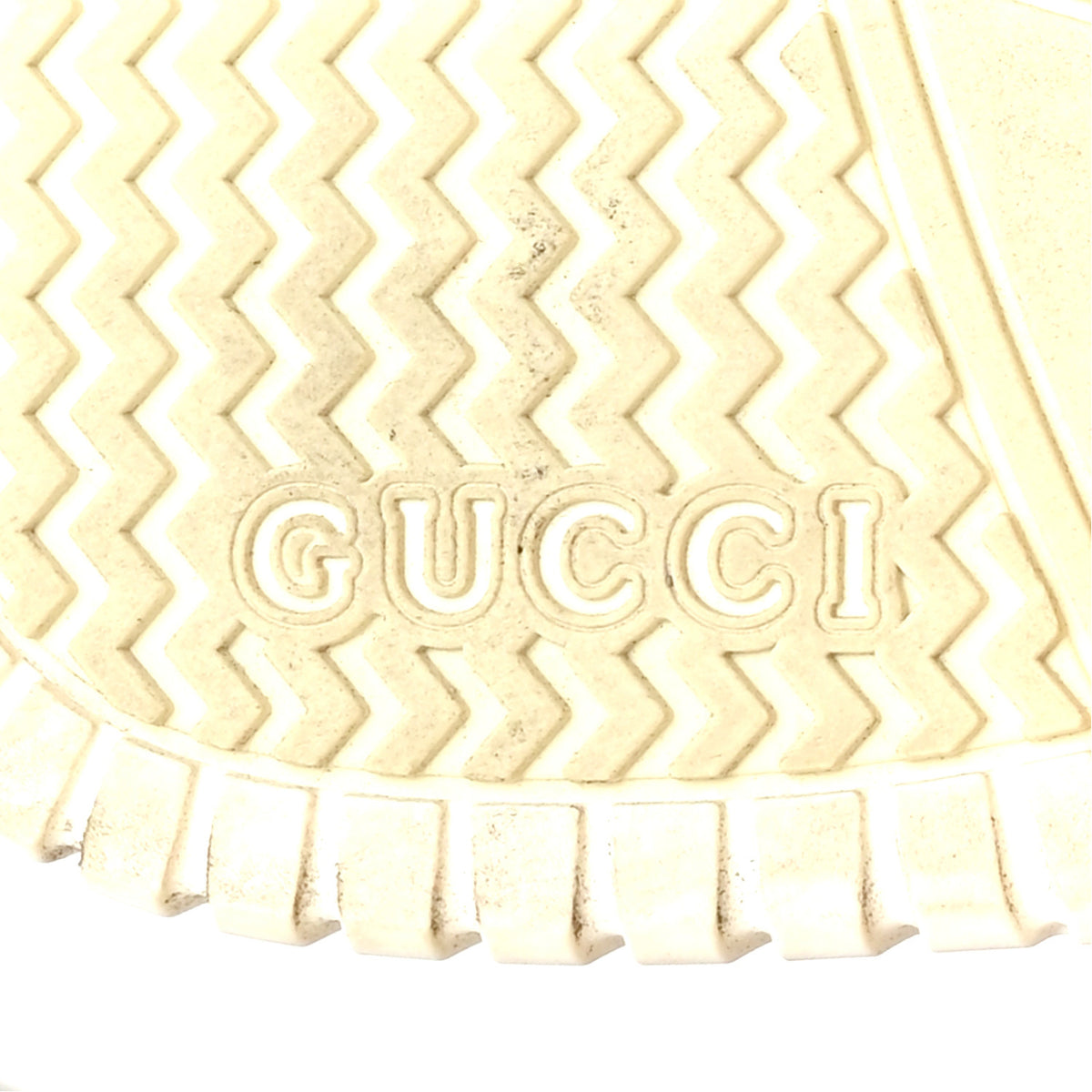 Gucci Guccissima Mirror Effect Womens Re-Web Sneakers 37 Silver 2 of 14